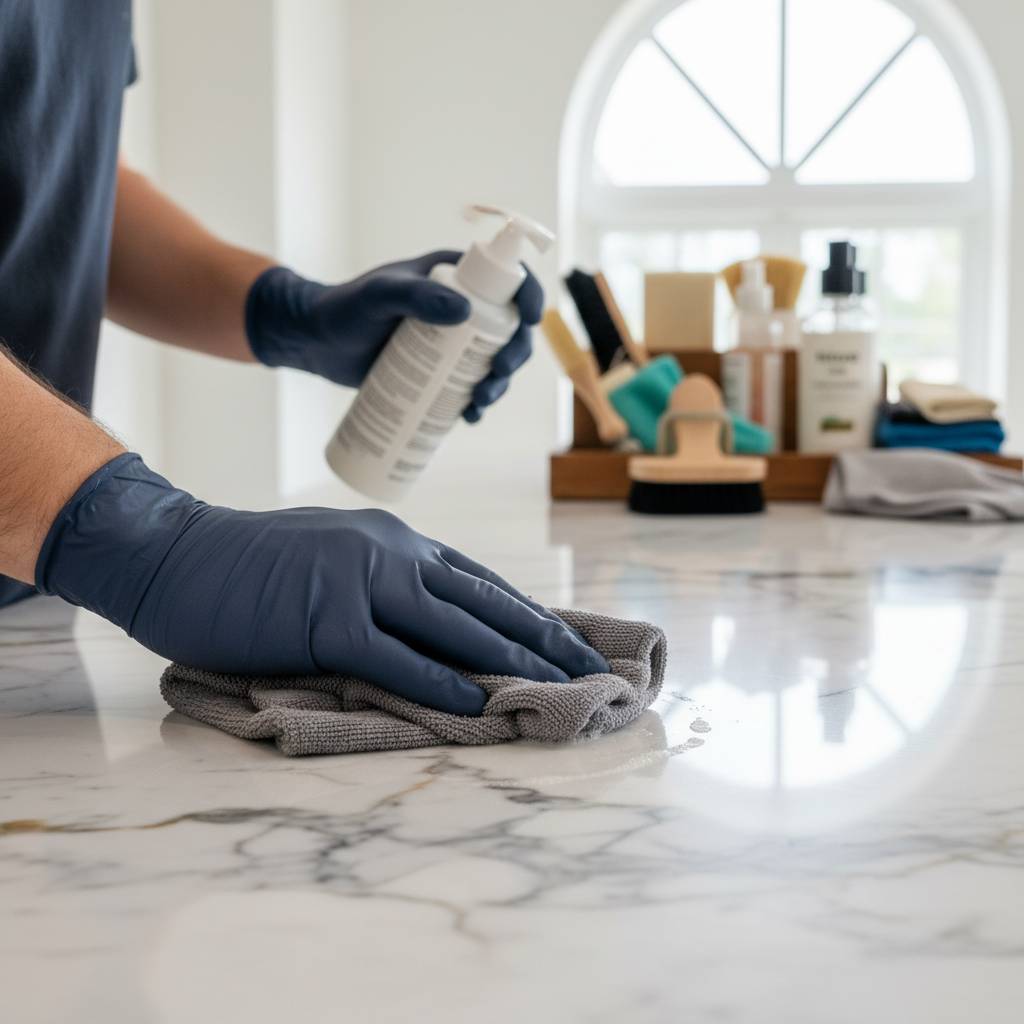 Entretien Plan travail Marbre : Gestes Experts pour une Durabilité Luxe