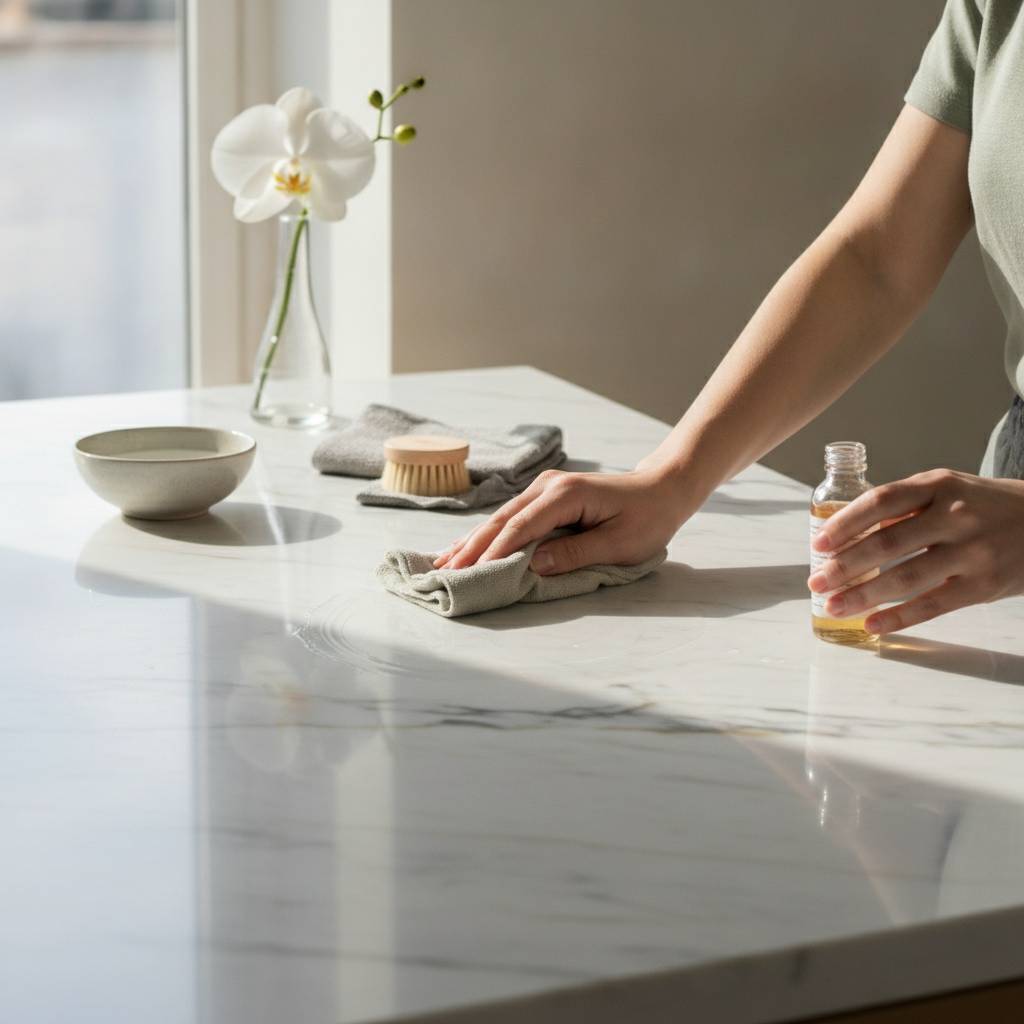 Entretien Plan travail Marbre : Le Rituel Subtil pour un Éclat Impeccable