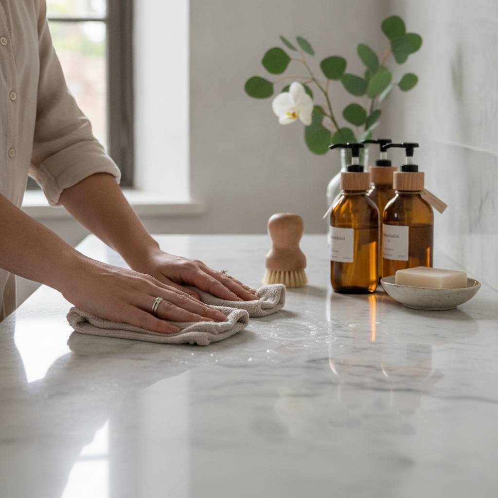Le Luxe au quotidien : Comment transformer l&rsquo;entretien du marbre en un rituel élégant