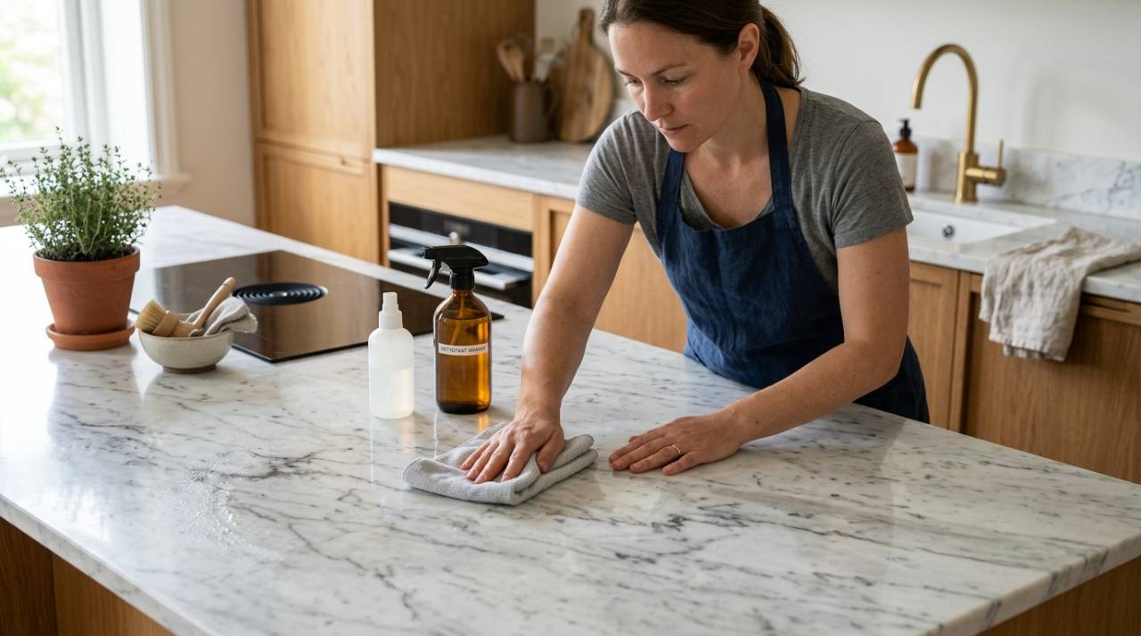 Marbre : les rituels d&rsquo;expert pour préserver son éclat
